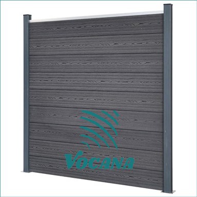 Praktiska koka graudu WPC privātuma nožogošana